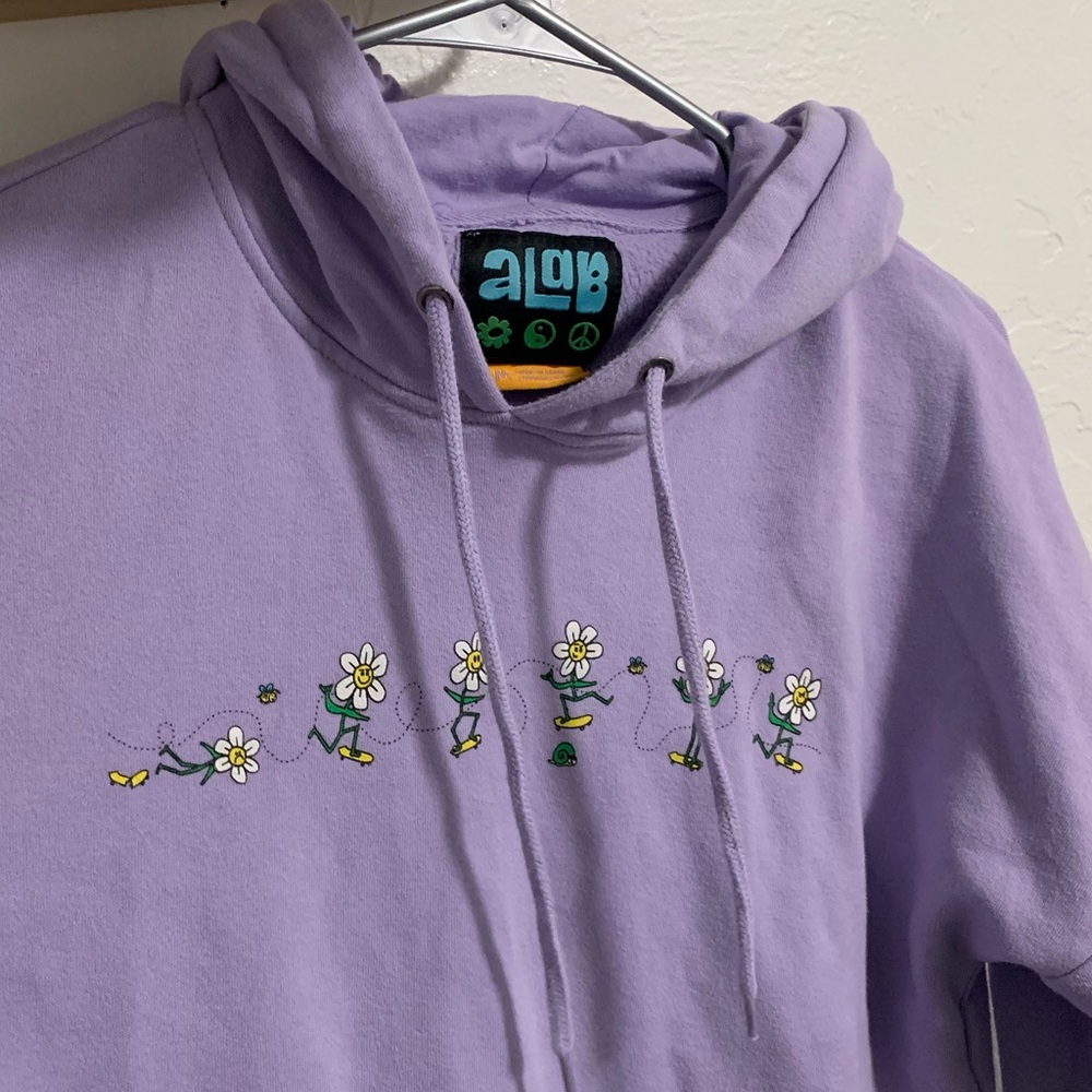 alab Skateboarding Flowers Hoodie